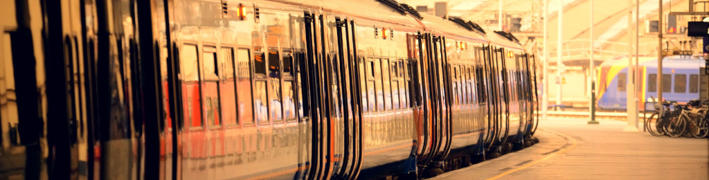 A train at a station platform